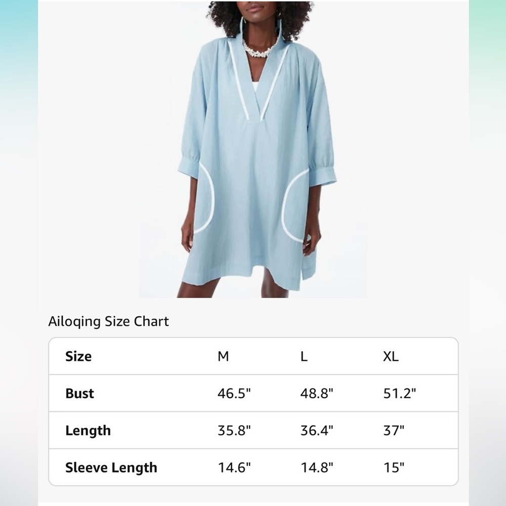 🆕 Ailoqing Swimsuit Coverup Women’s Medium - Picture 3 of 8